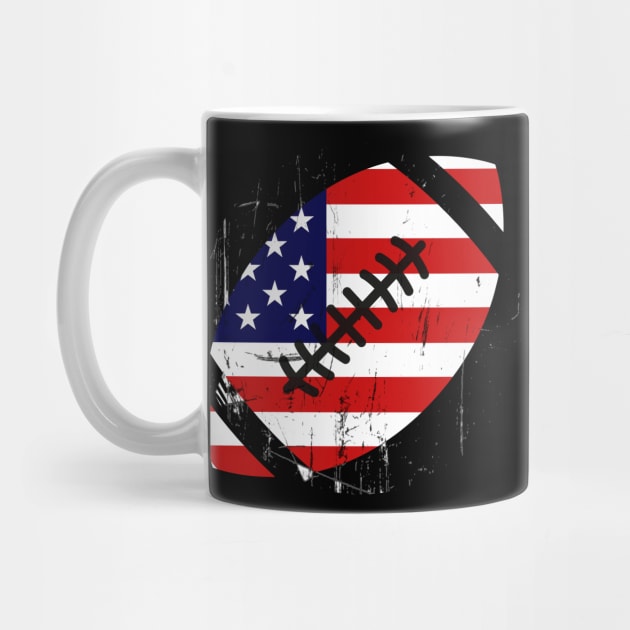 Usa America Flag Rugby 4Th Of July by mazurprop